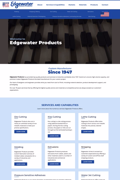 Edgewater-Products Homepage 1440px