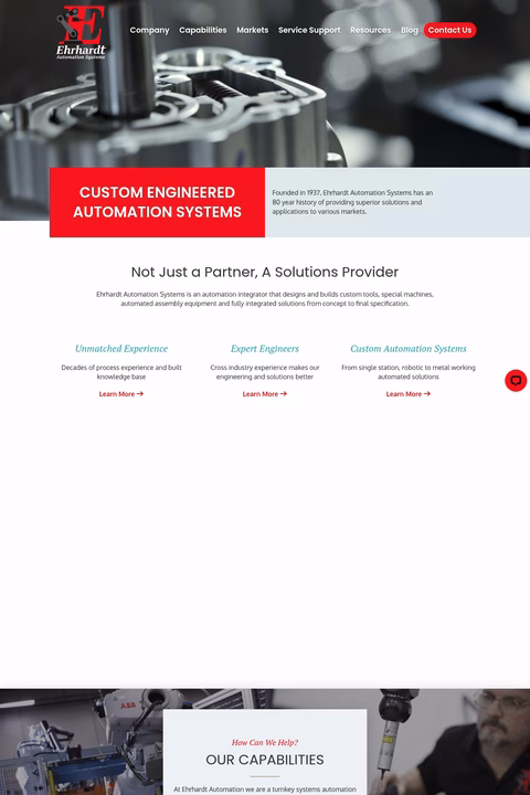 Ehrhardt-Automation-Systems Homepage 1440px