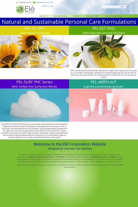 Ele-Corporation Homepage 1440px