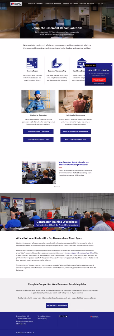 Emecole-Metro Homepage 1440px