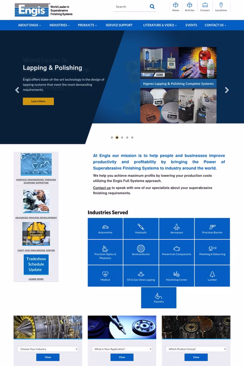 Engis-Corporation Homepage 1440px