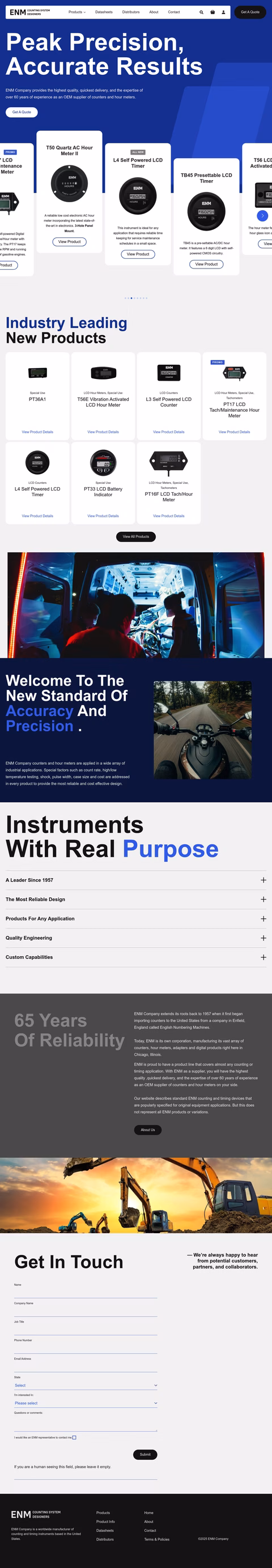 Enm-Company Homepage 1440px