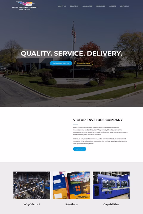 Victor-Envelope-Company Homepage 1440px