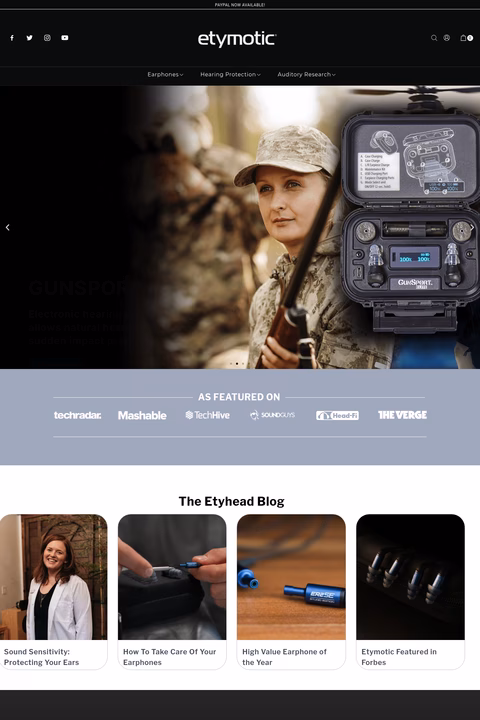 Etymotic-Research Homepage 1440px