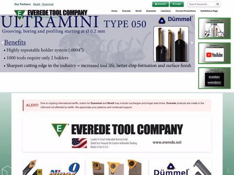 Everede-Tool-Company Homepage 1440px