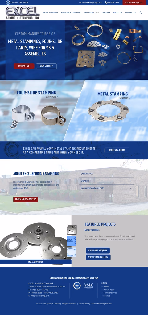 Excel-Spring-Stamping Homepage 1440px