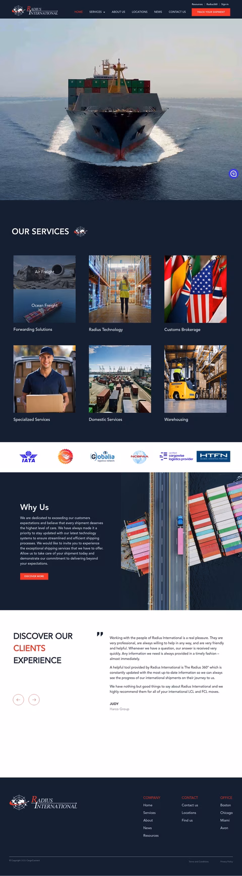 Radius-International Homepage 1440px