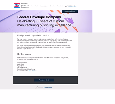 Federal-Envelope-Company Homepage 1440px
