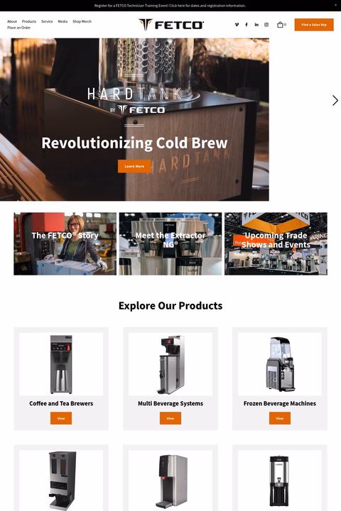 Fetco Homepage 1440px