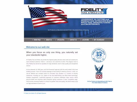 Fidelity-Tool-Mold Homepage 1440px