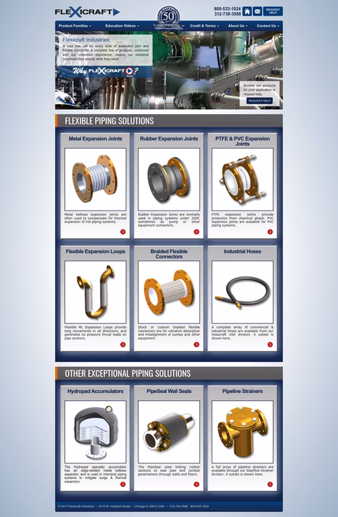 Flexicraft-Industries Homepage 1440px