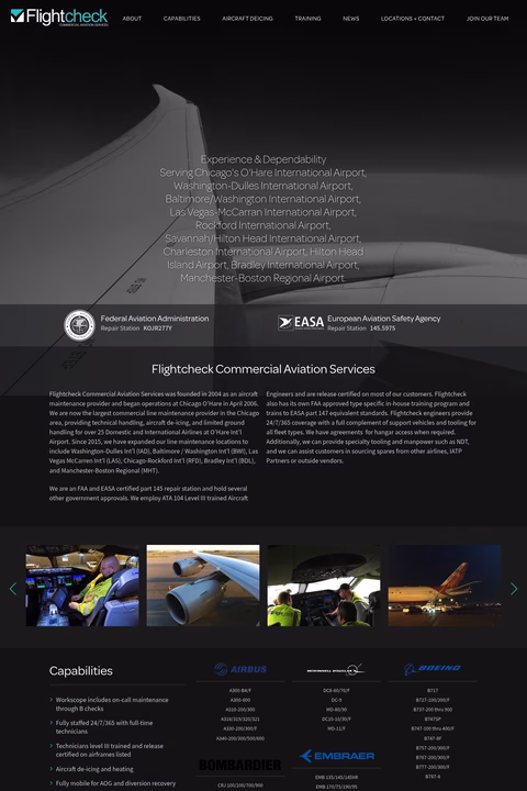 Flightcheck Homepage 1440px
