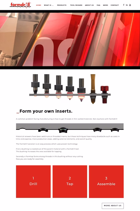 Form-Drill-Usa Homepage 1440px