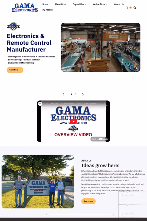 Gamma-Electronics-Inc Homepage 1440px