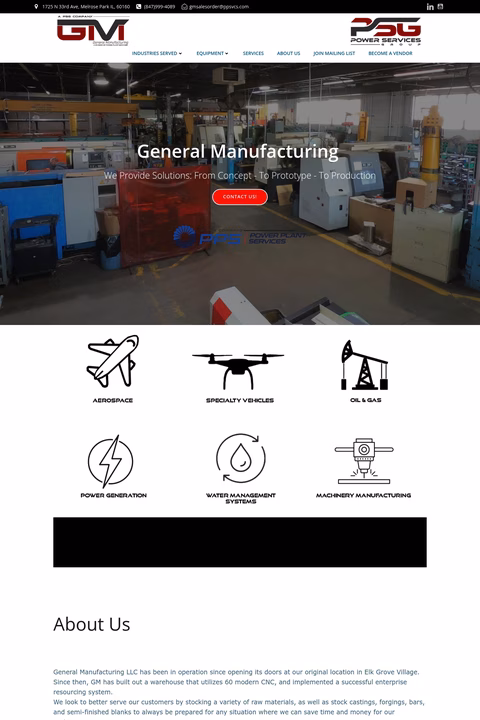 General-Manufacturing Homepage 1440px
