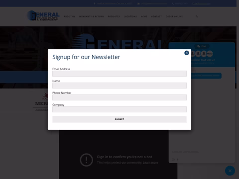 General-Truck-Parts-Equipment Homepage 1440px