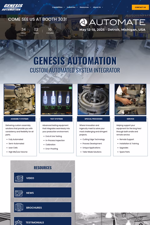 Genesis-Automation Homepage 1440px