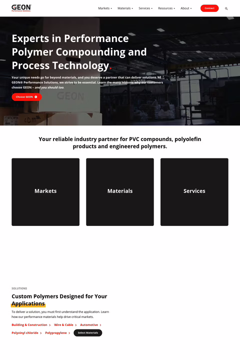 Geon-Performance-Solutions Homepage 1440px