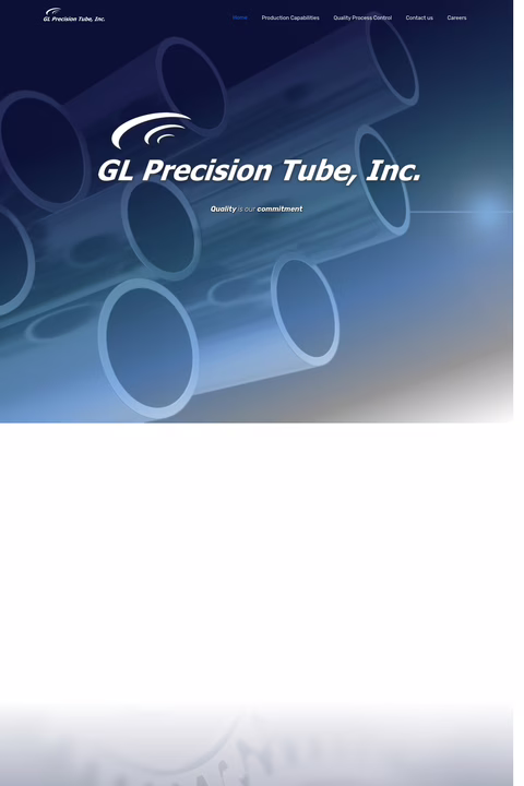Gl-Precision-Tube Homepage 1440px