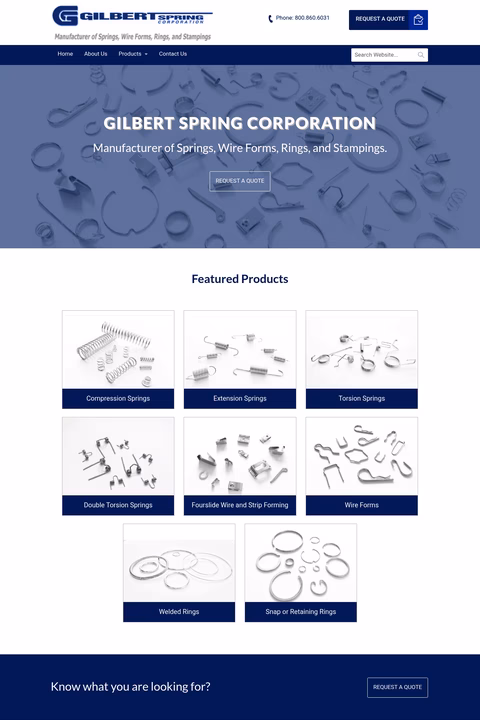 Gilbert-Spring-Company Homepage 1440px
