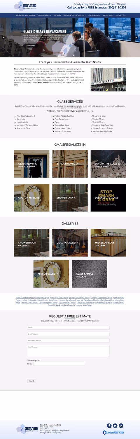 Glass-Mirror-America Homepage 1440px