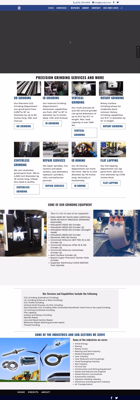 Grindal-Company Homepage 1440px