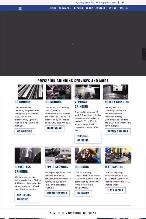 Grindal-Company Homepage 1440px
