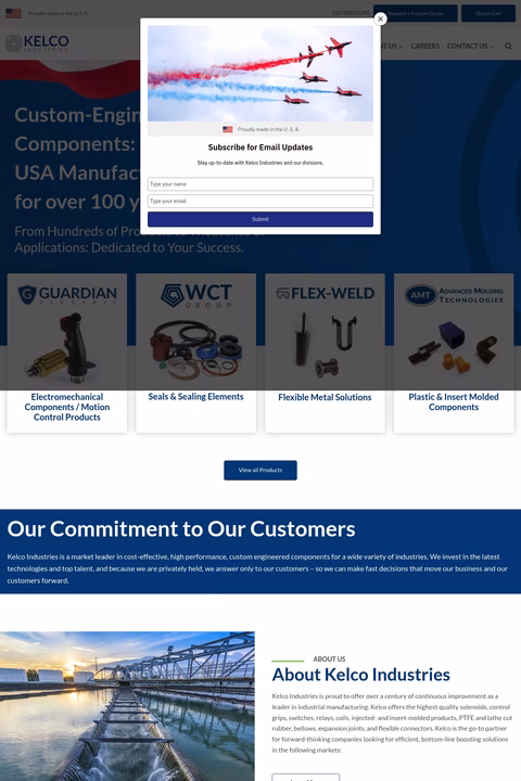 Kelco-Industries Homepage 1440px
