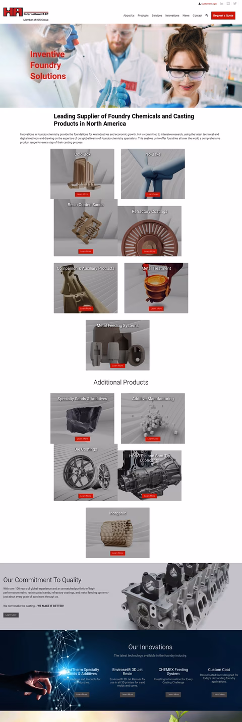 Ha-International Homepage 1440px