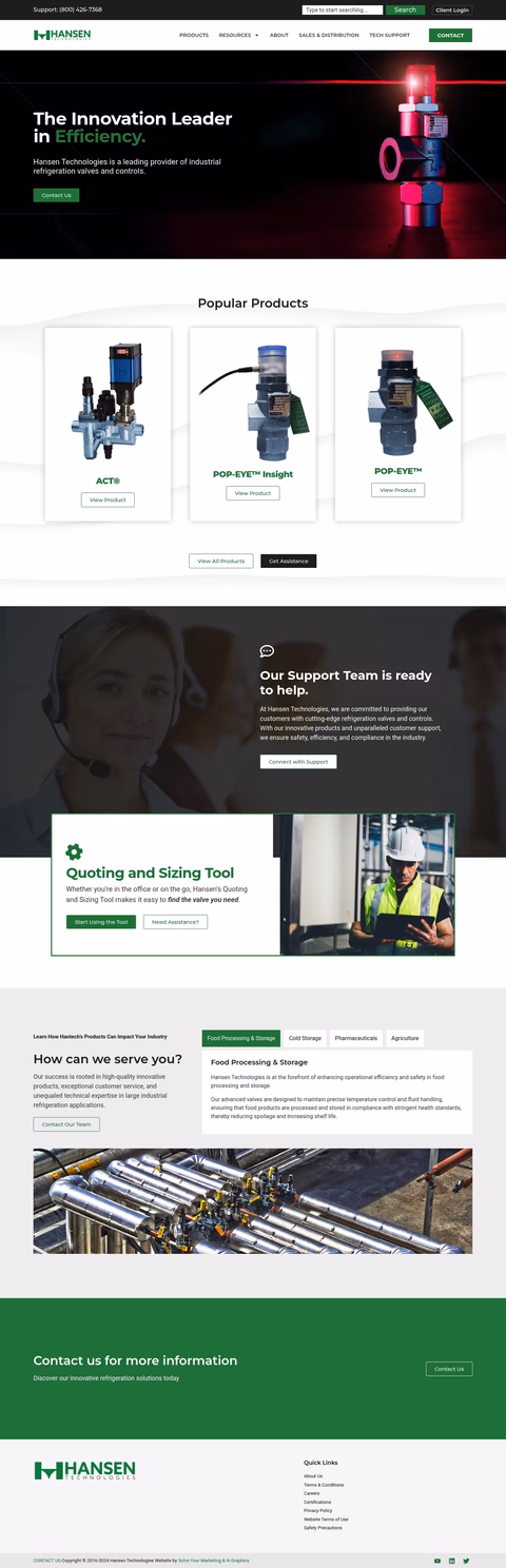 Hansen-Technologies Homepage 1440px