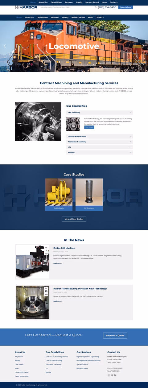 Harbor-Tool-Manufacturing Homepage 1440px