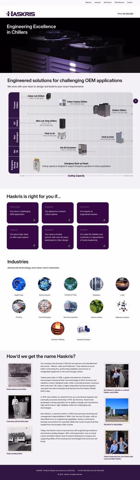 Haskris-Co Homepage 1440px