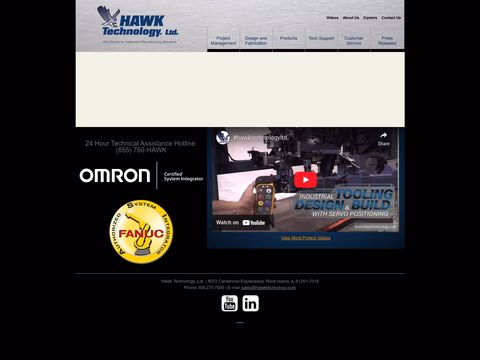 Hawk-Technologies Homepage 1440px