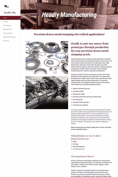 Headly-Manufacturing Homepage 1440px