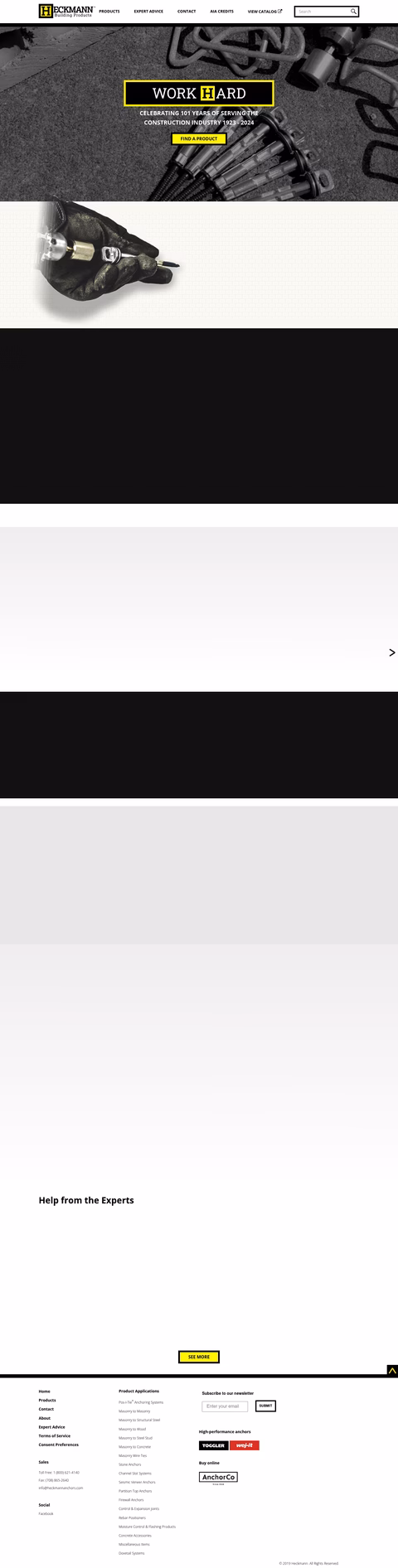 Heckmann-Building-Products Homepage 1440px