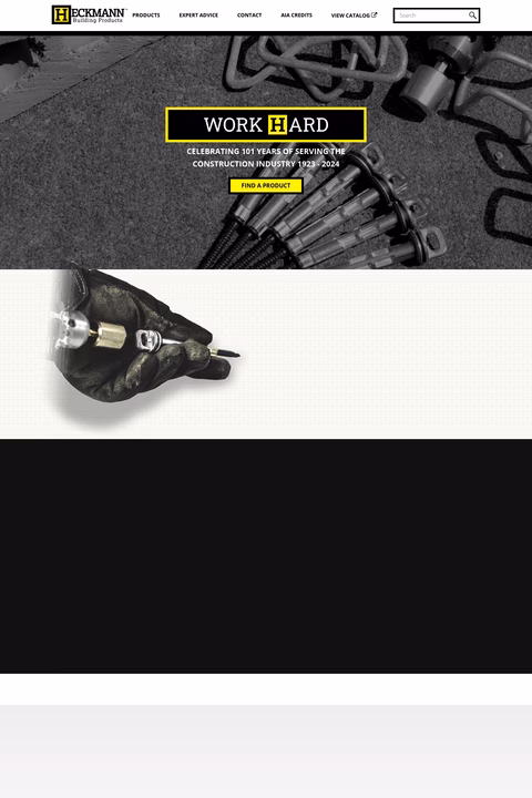 Heckmann-Building-Products Homepage 1440px