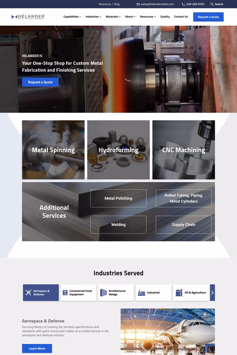 Helander-Metal Homepage 1440px