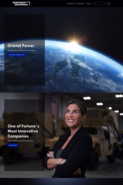 Northrop-Grumman Homepage 1440px