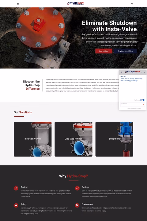 Hydra-Stop Homepage 1440px