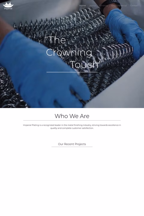 Imperial-Plating Homepage 1440px
