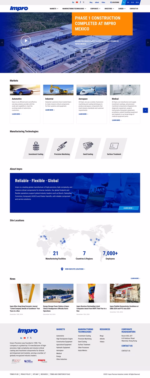 Impro-International Homepage 1440px