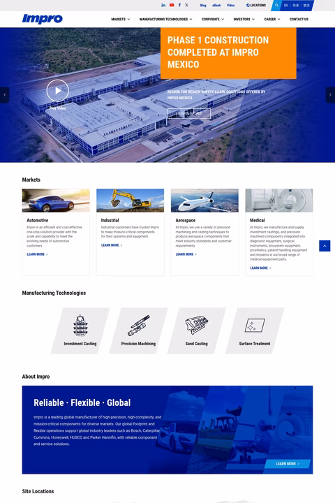 Impro-International Homepage 1440px