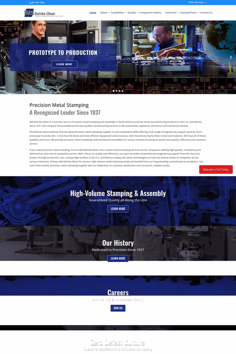 Ims-Buhrke-Olson Homepage 1440px