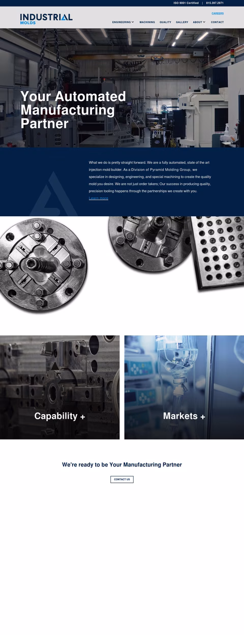 Industrial-Molds Homepage 1440px