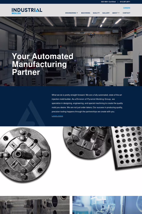Industrial-Molds Homepage 1440px