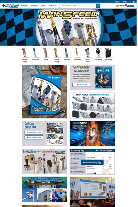 Ingersoll-Cutting-Tool-Co Homepage 1440px