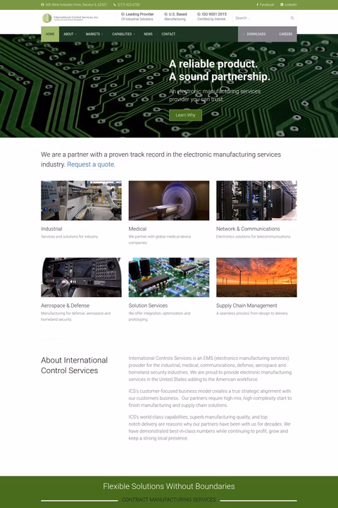 International-Control-Services Homepage 1440px
