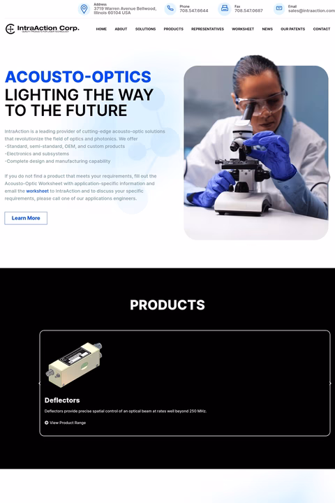 Intraaction-Corp Homepage 1440px