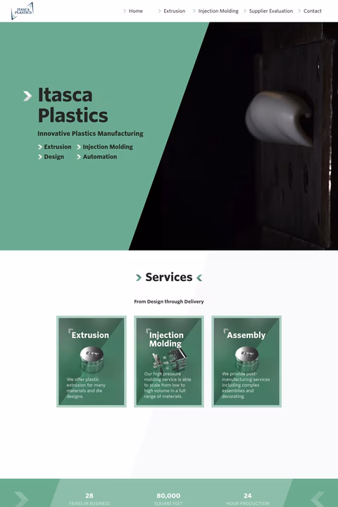 Itasca-Plastics Homepage 1440px