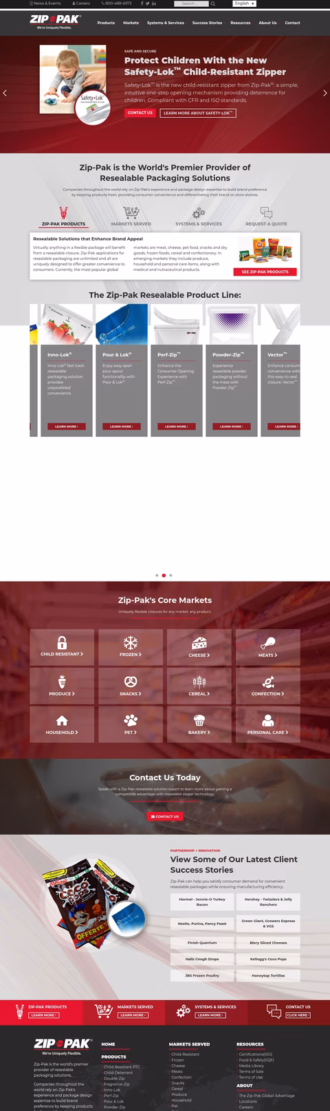 Itw-Zip-Pak Homepage 1440px